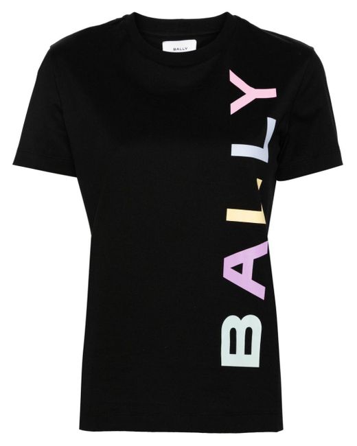Bally Black Logo Organic Cotton T-Shirt