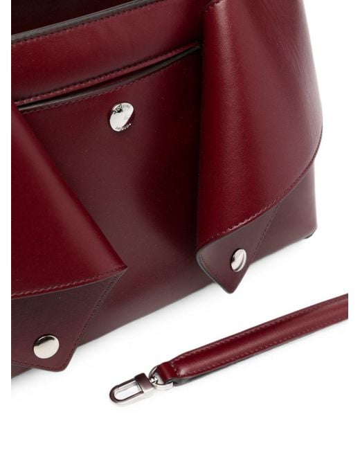 Totême Purple Mercer Small Leather Shoulder Bag