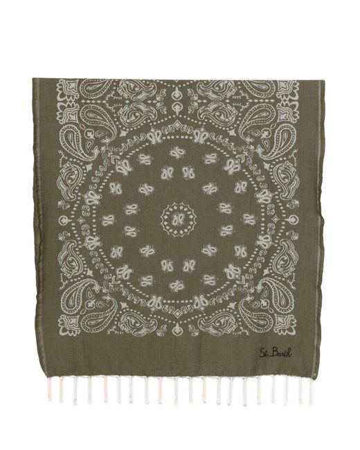 Mc2 Saint Barth Green Foutas Beach Towel for men