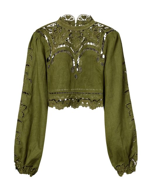 Farm Rio Green Richelieu Majestic Garden Shirt