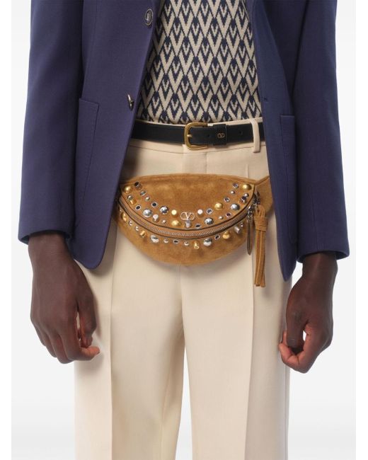 Valentino Blue Single-Breasted Jacket for men