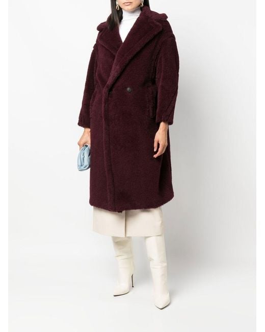 Max Mara Purple "Tedgirl" Classic Coat