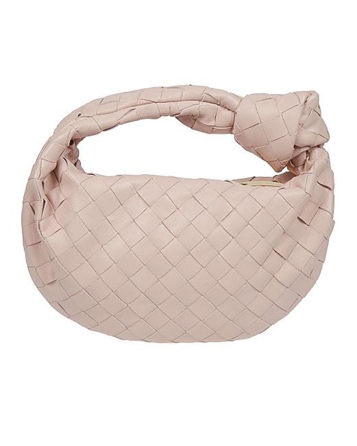 Bottega Veneta Pink Jodie Mini Leather Handbag