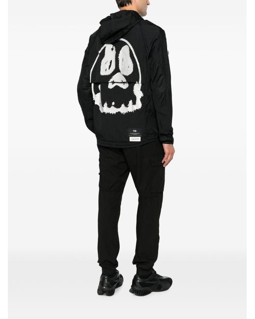 Y-3 Black Nylon Running Jacket for men