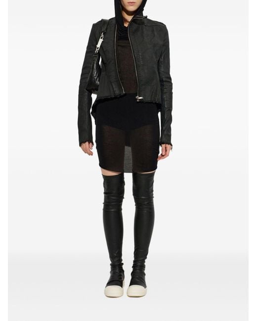 Rick Owens Black Denim Jacket