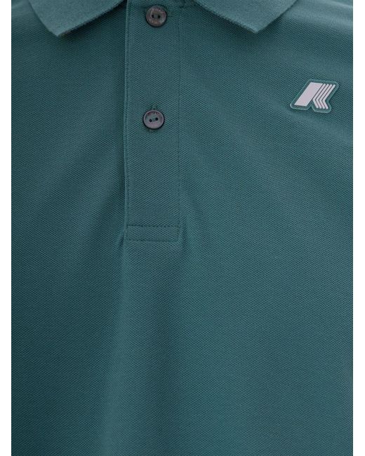 K-Way Green Polo Vincent for men