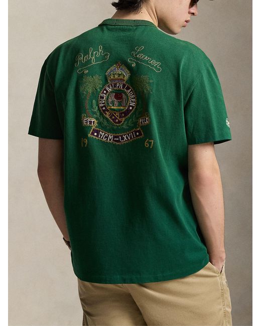 Polo Ralph Lauren Green Sweater With Embroidery for men