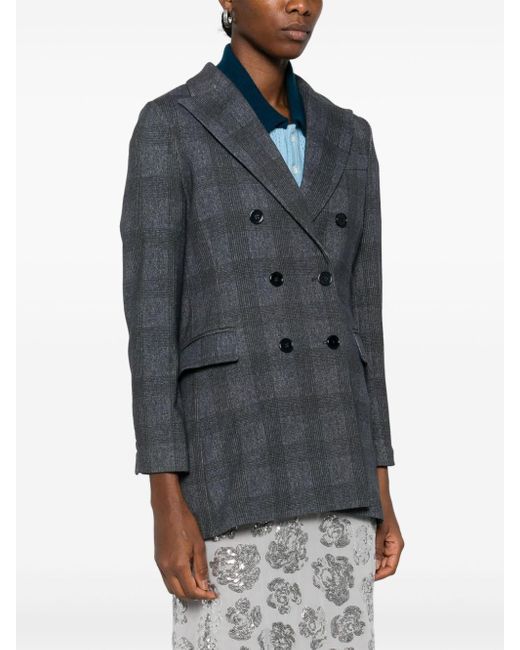 Circolo 1901 Blue Cotton Double-Breasted Jacket