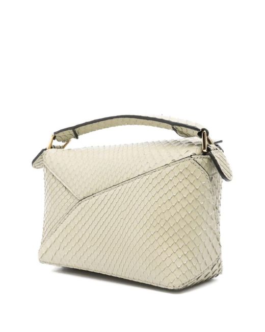 Borsa Puzzle Edge Mini di Loewe in Natural