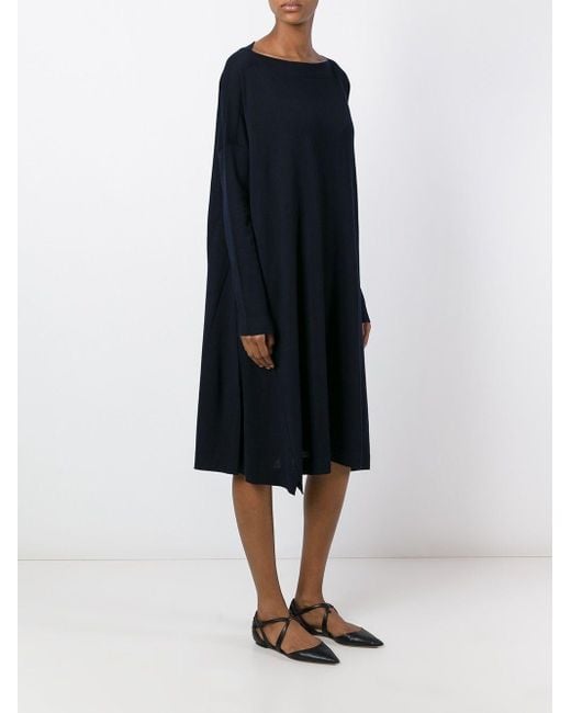 Daniela Gregis Blue Wool Short Dress