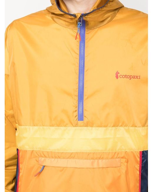 COTOPAXI Orange Teca Half-zip Windbreaker Jacket for men