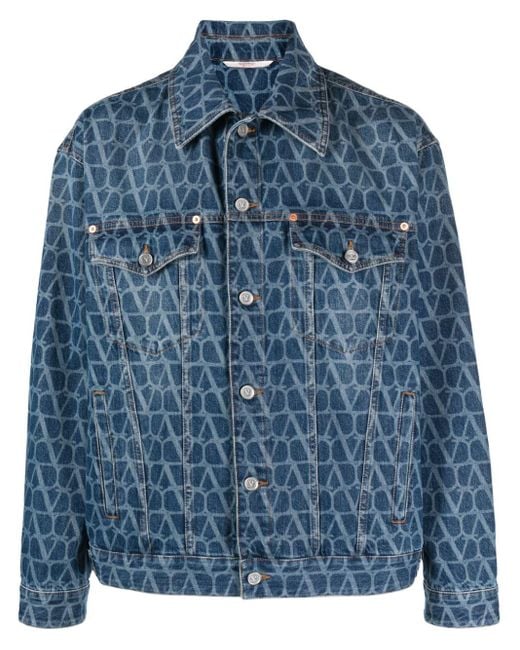 Valentino Blue Denim Jacket for men