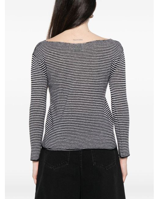 Be You Gray Cashmere V-Necked Sweater