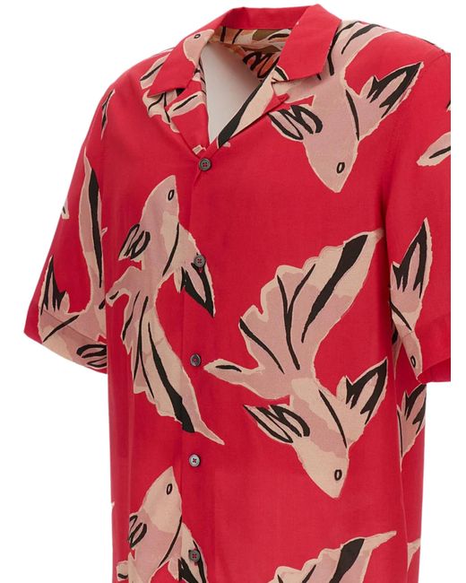 Paul Smith Red Oversized Shirt for men
