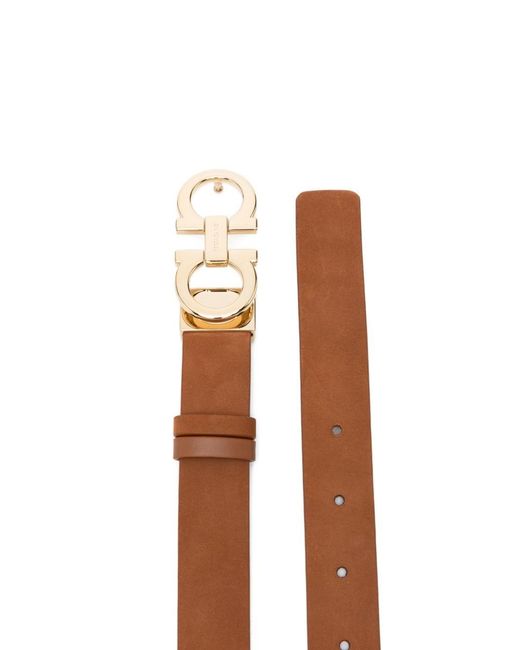 Ferragamo Brown Leather Belt