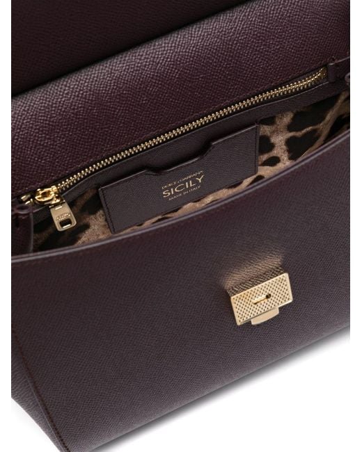 Dolce & Gabbana Black Sicily Large Leather Handbag