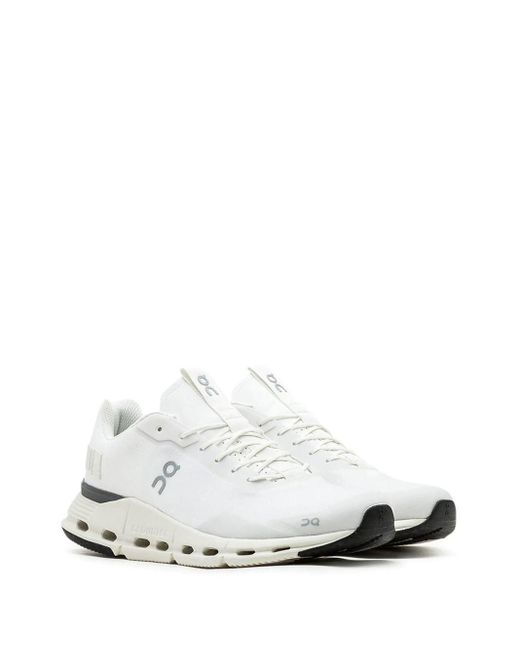 On Shoes White Cloudnova Form Running Sneakers for men