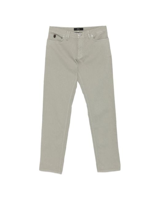 Brioni Gray Meribel Denim Cotton Jeans for men