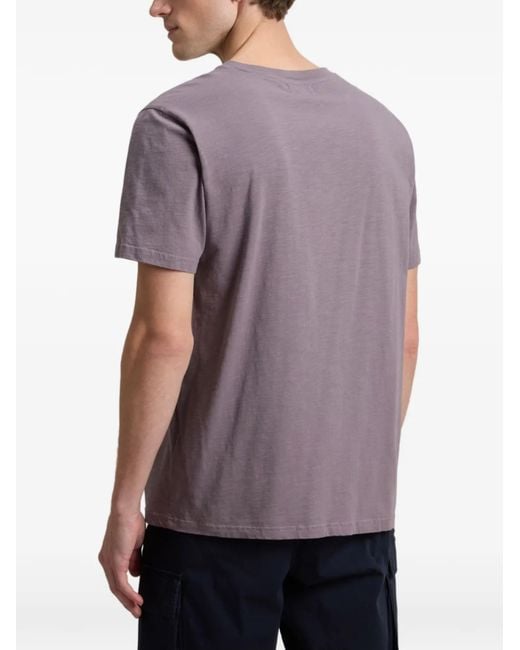 Woolrich Purple Cotton T-Shirt for men