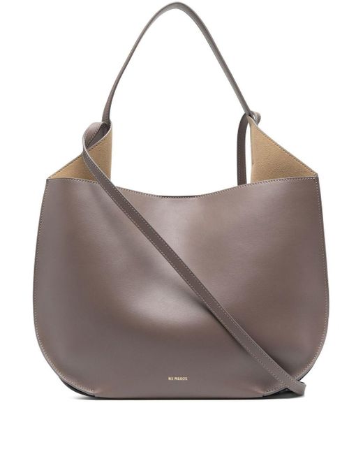 REE PROJECTS Helene Hobo Leather Tote Bag in Grey | Lyst UK