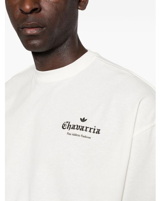 ADIDAS X WILLY CHAVARRIA White Printed Cotton T-Shirt for men