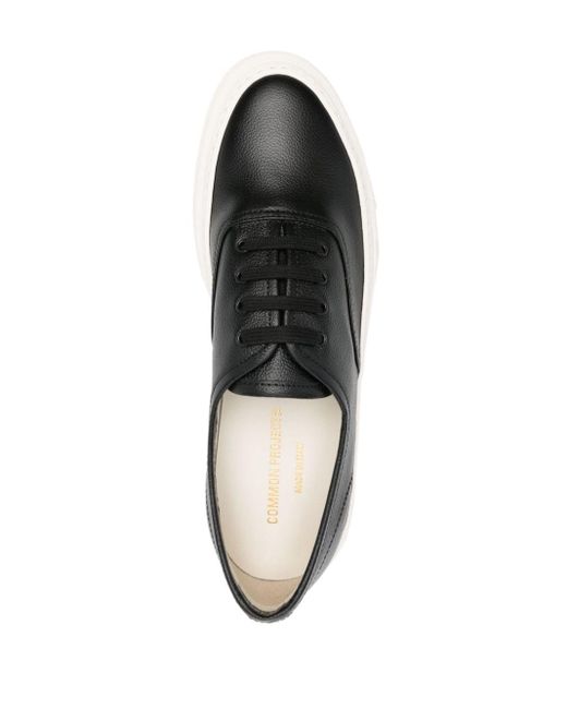 Common Projects Gray Logo-print Leather Sneakers for men
