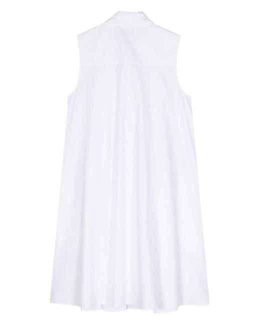 Patrizia Pepe White Poplin Shirt Dress