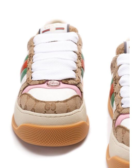 Sneaker Double Screener di Gucci in Natural