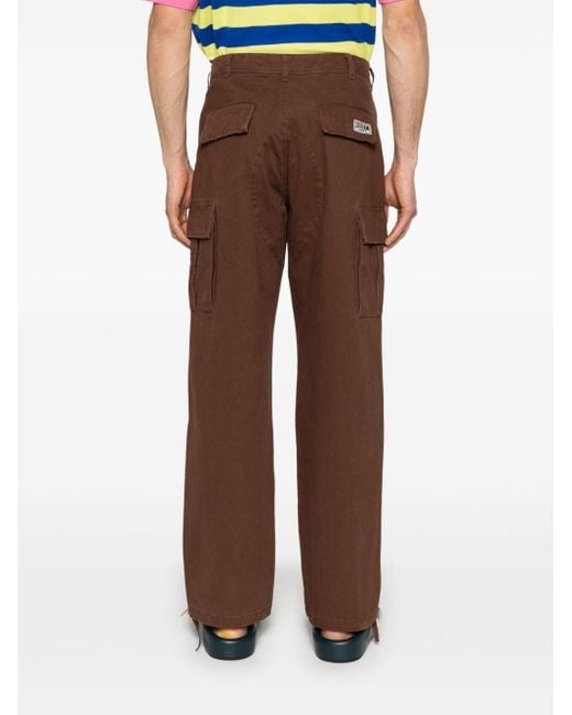 ICECREAM Brown Running Dog Cargo Trousers for men
