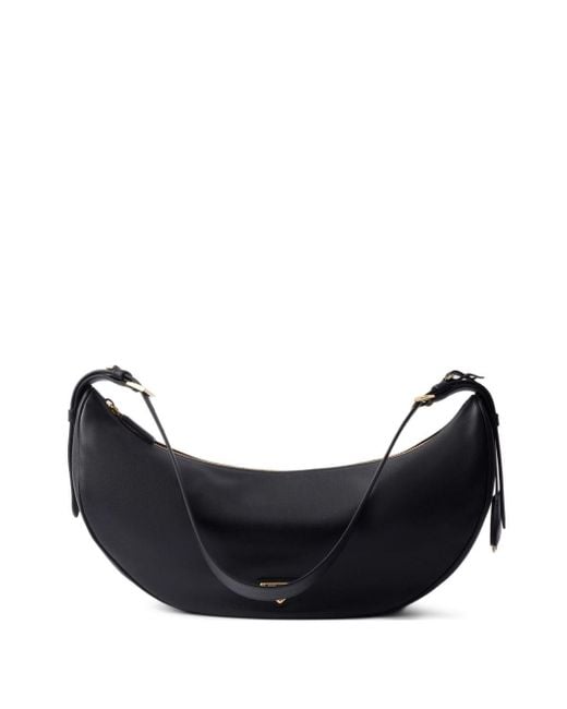 Borsa A Spalla Demi Lune Grande di Prada in Black