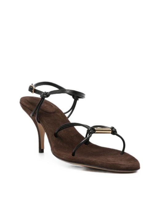 Chloé White Matilda Leather Sandals