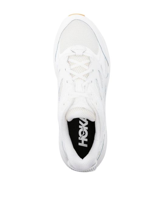 Hoka One One White U Clifton Athletics Shoes for men