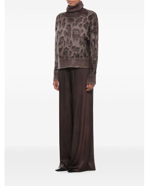 Avant Toi Brown Cashmere Turtle-Neck Jumper