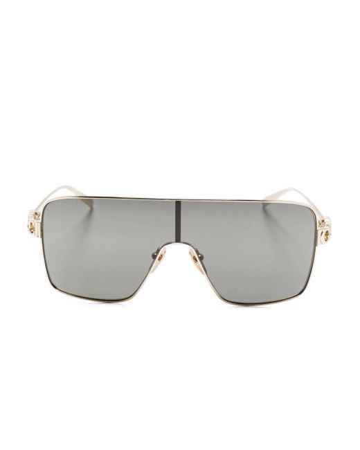 Gucci Gray Rectangular Shape Sunglasses