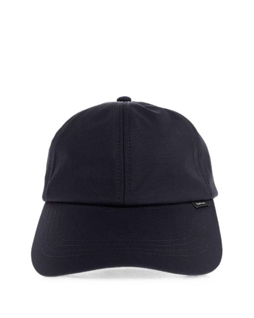 Paul Smith Blue Wool Baseball Cap for men