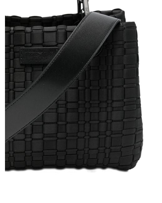 Emporio Armani Black Myea Small Shopping Bag