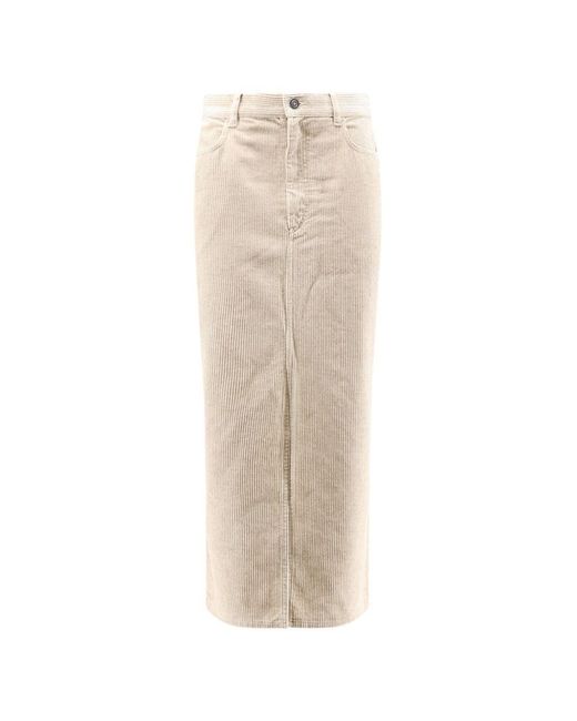 Isabel Marant White Odalie Cotton And Linen Skirt