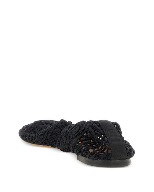 Odissi Black Iris Ballet Flats
