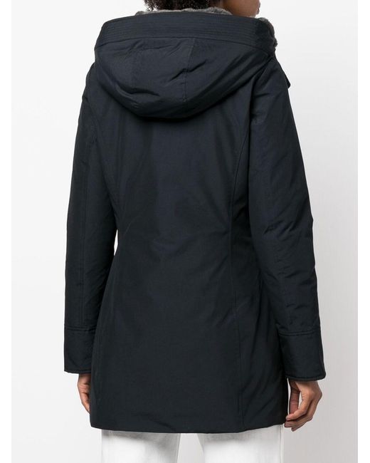 Woolrich Blue Boulder Parka Coat