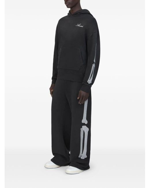 Amiri Black Bones Tracksuit Bottoms for men