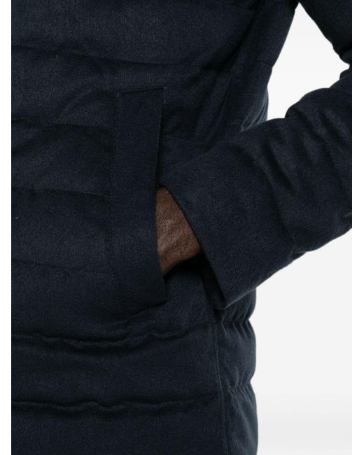 Herno Blue Zipped Nylon Jacket for men