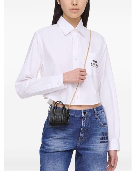 Mini Borsa The Nano Tote di Marc Jacobs in Black