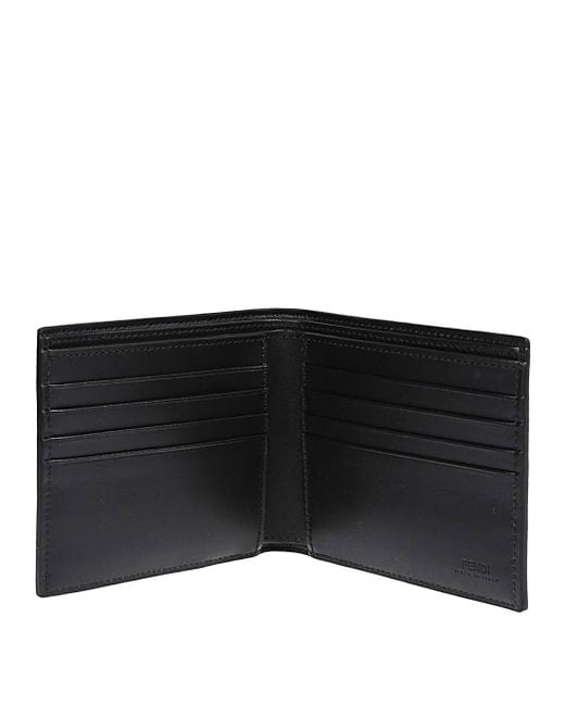 Fendi Black Wallet With Logo for men