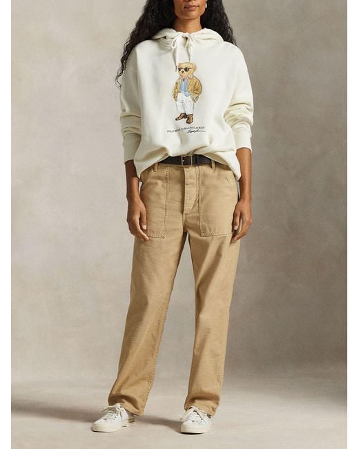 Polo Ralph Lauren White Polo Bear Sweatshirt