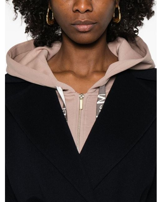 Max Mara Black Wool Long Coat