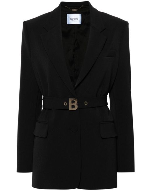 Blugirl Blumarine Black Belted Blazer