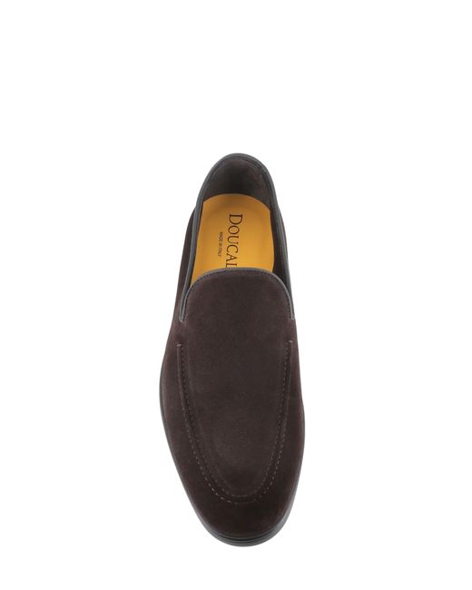 Doucal's White Suede Moccasin for men