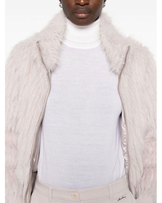 Forte Forte White Wool Turtle-Neck Sweater
