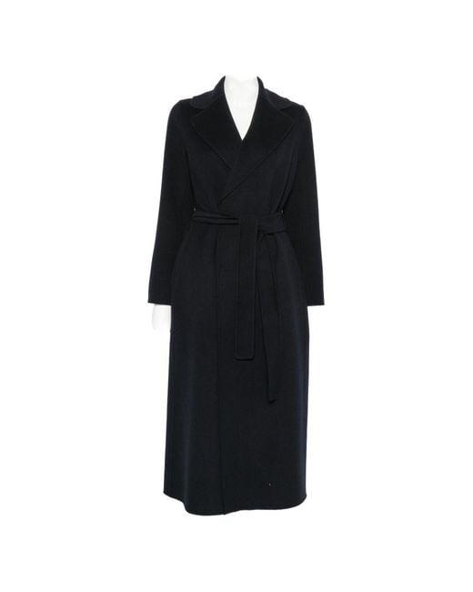 Max Mara Black Wool Long Coat