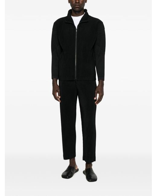 Homme Plissé Issey Miyake Black Pleated Shirt for men